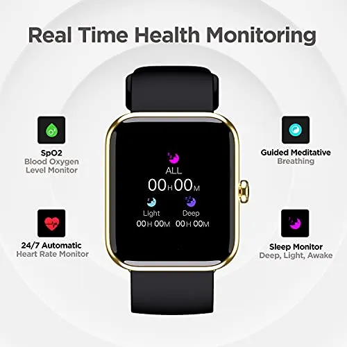 boAt Xtend Smartwatch with Alexa Built-in, 1.69” HD Display, Multiple Watch Faces, Stress Monitor, Heart & SpO2 Monitoring, 14 Sports Modes, Sleep Monitor & 5 ATM Water Resistance(Pitch Black)