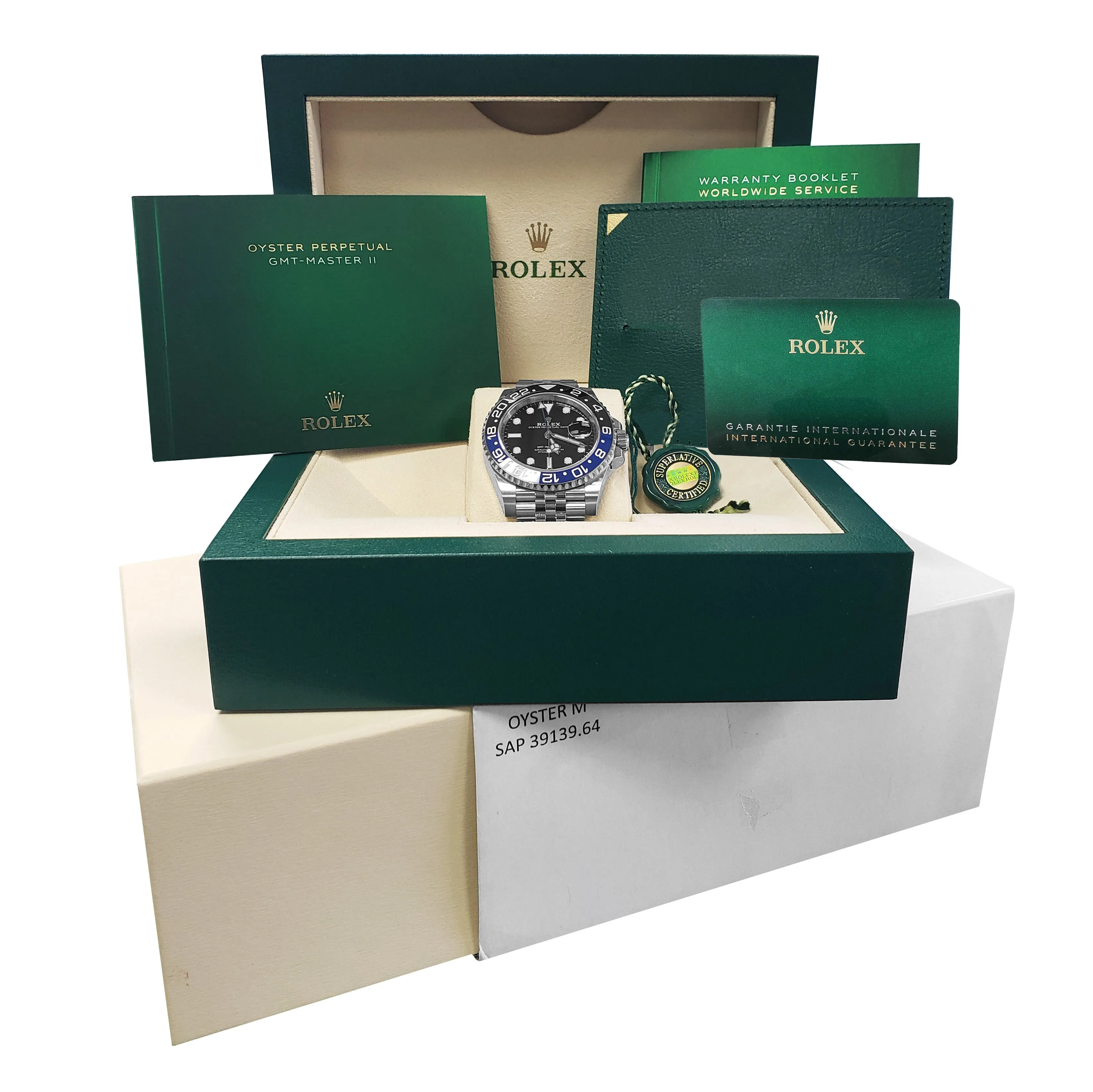 BRAND NEW 2020 Rolex GMT-Master II Batman Black Blue SS Ceramic 126710 BLNR B P