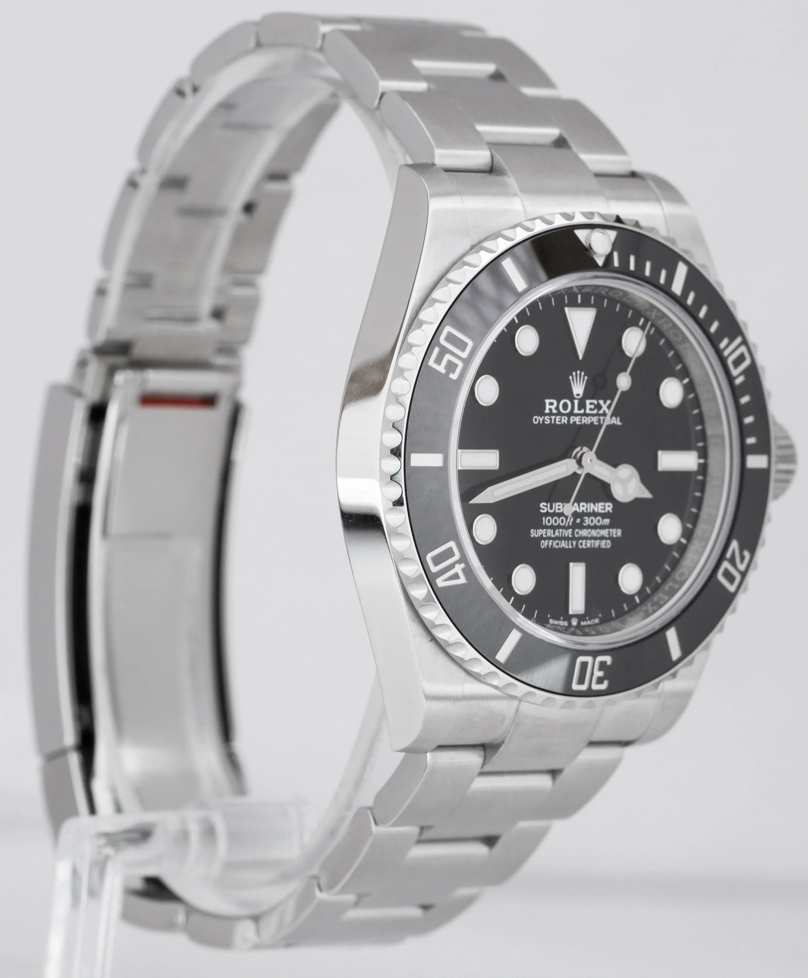 BRAND NEW 2021 Rolex Submariner 41mm No-Date Black Ceramic Watch 124060 LN B P