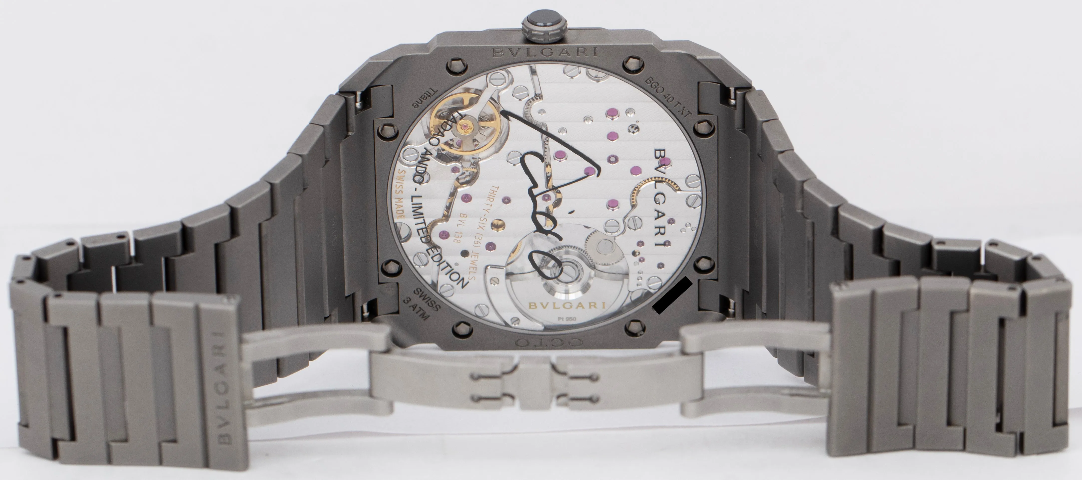 BRAND NEW Bulgari BVLGARI Octo Finissimo 40 Titanium Tadao Ando 103245 Watch B P