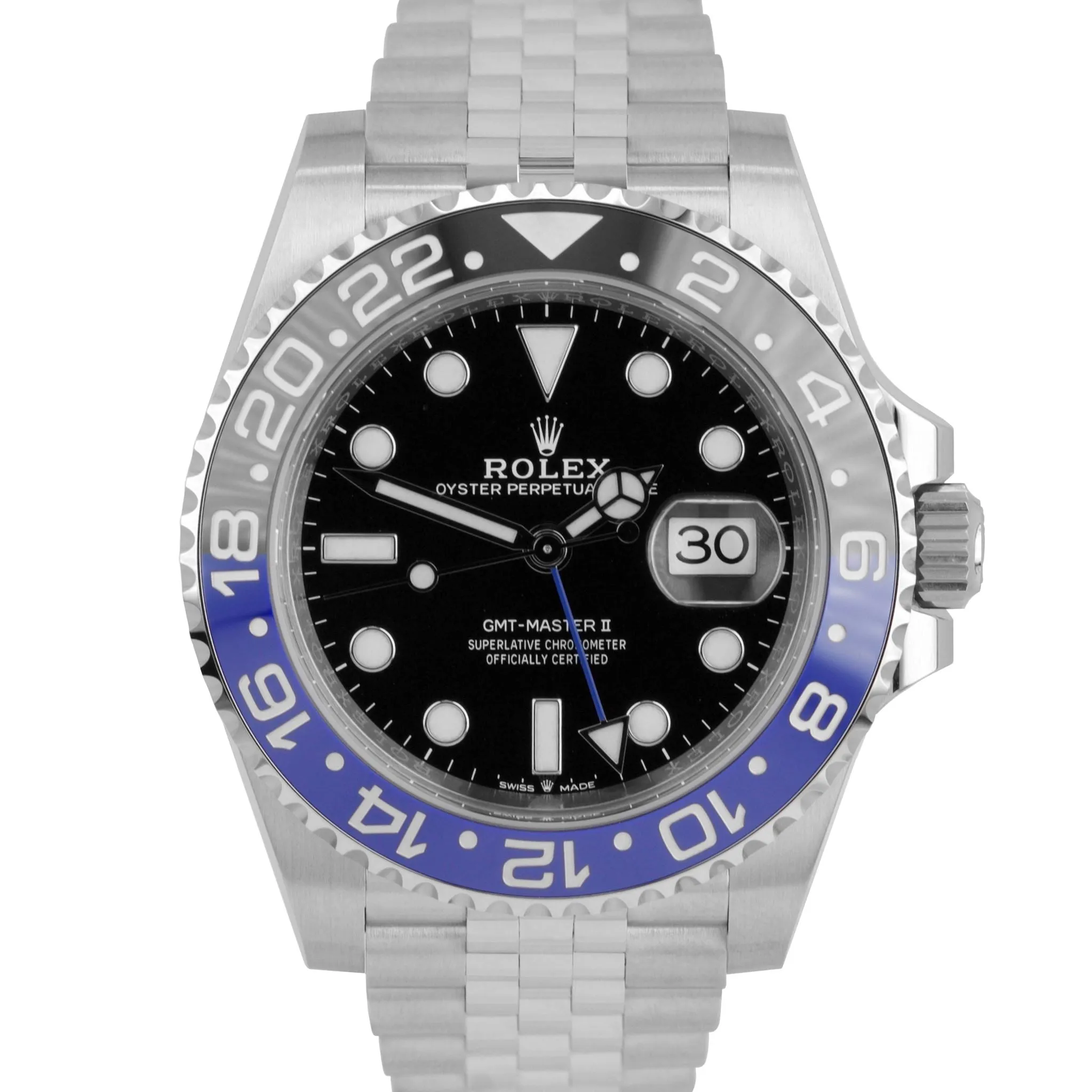 BRAND NEW CARD 2020 Rolex GMT Master II Batman Black Blue SS Ceramic 126710 BLNR