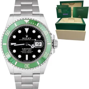BRAND NEW UNWORN Rolex Submariner 41mm Date GREEN KERMIT Ceramic Watch 126610 LV