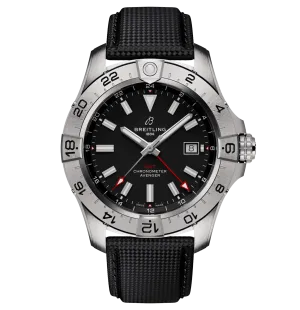 Breitling Avenger Automatic GMT 44 Watch with Black Dial