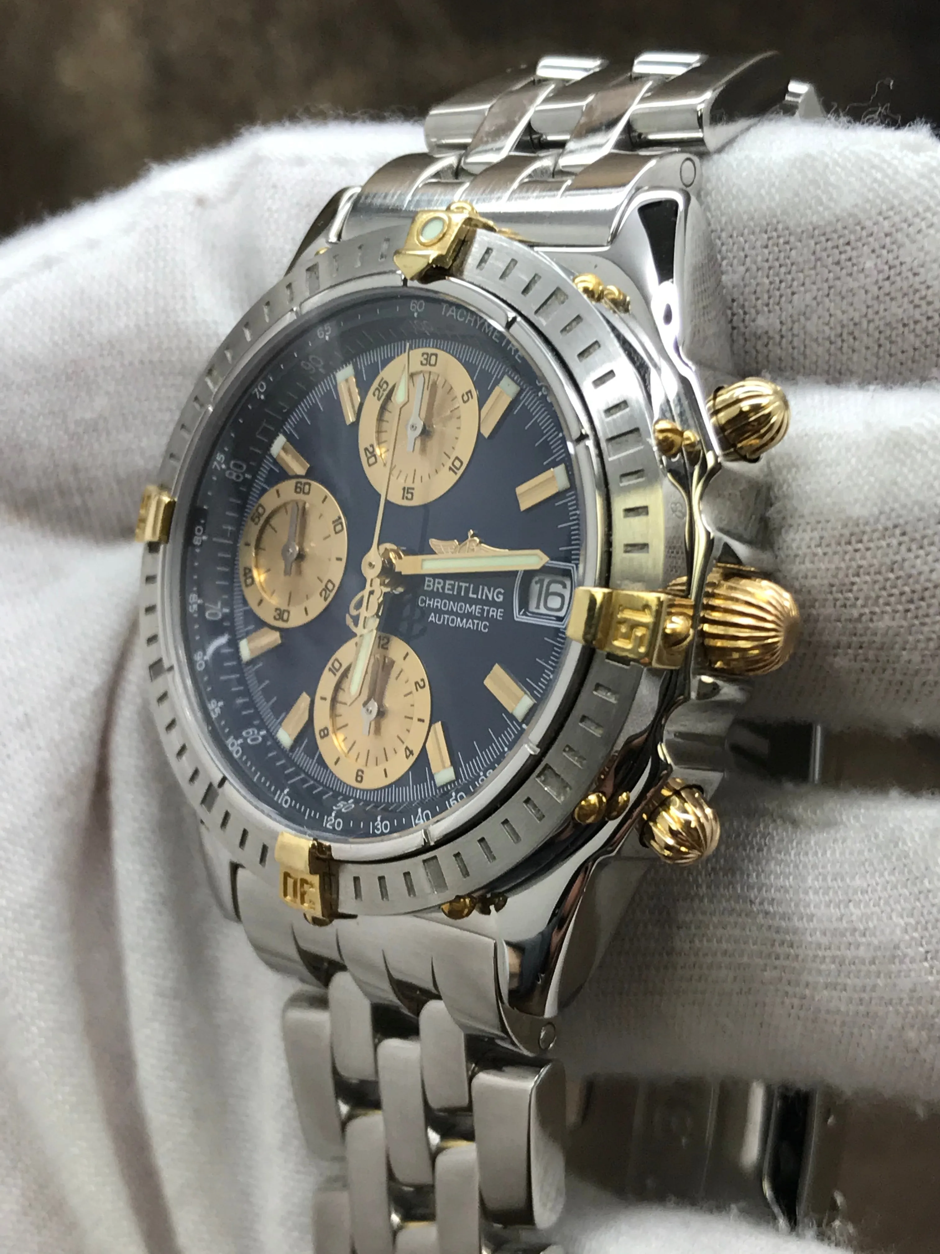 Breitling Chronomat B13352 Blue Dial Automatic Men's Watch
