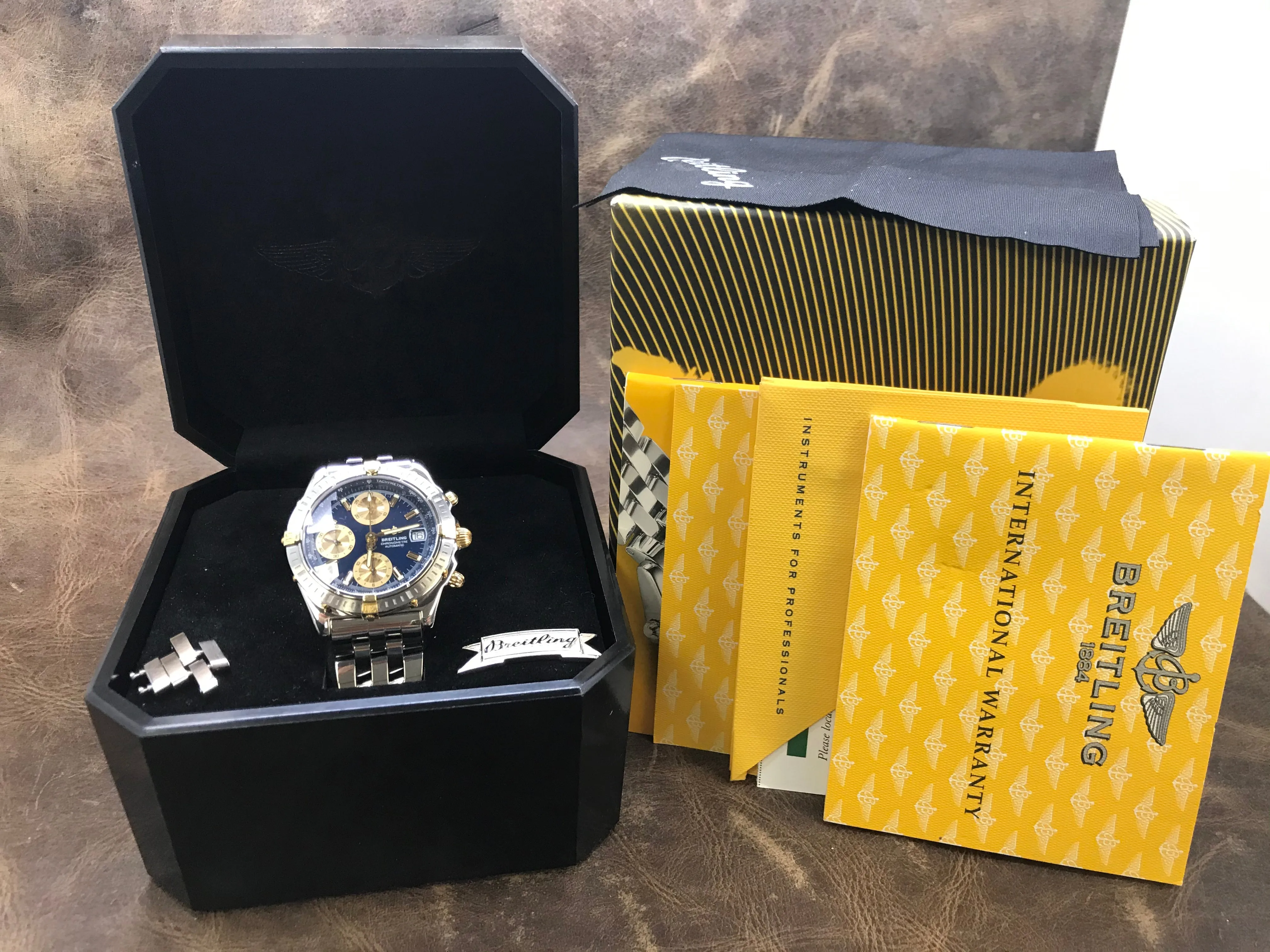 Breitling Chronomat B13352 Blue Dial Automatic Men's Watch