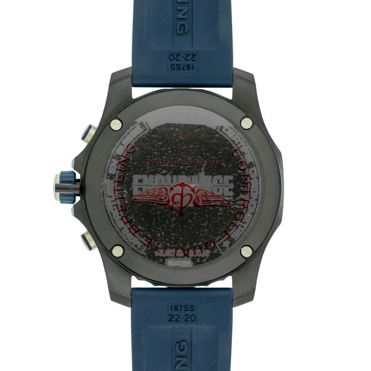Breitling Endurance Pro 44mm Breitlight® Black Arabic Dial Black and Blue Bezel X82310