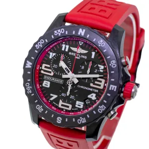 Breitling Endurance Pro 44mm Breitlight® Black Arabic Dial Black and Red Bezel X82310