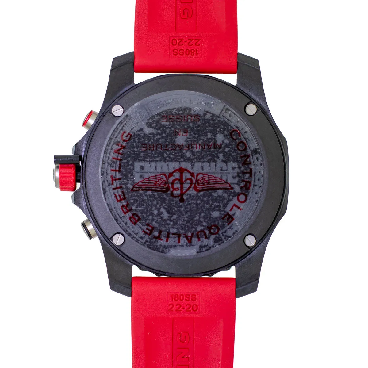 Breitling Endurance Pro 44mm Breitlight® Black Arabic Dial Black and Red Bezel X82310