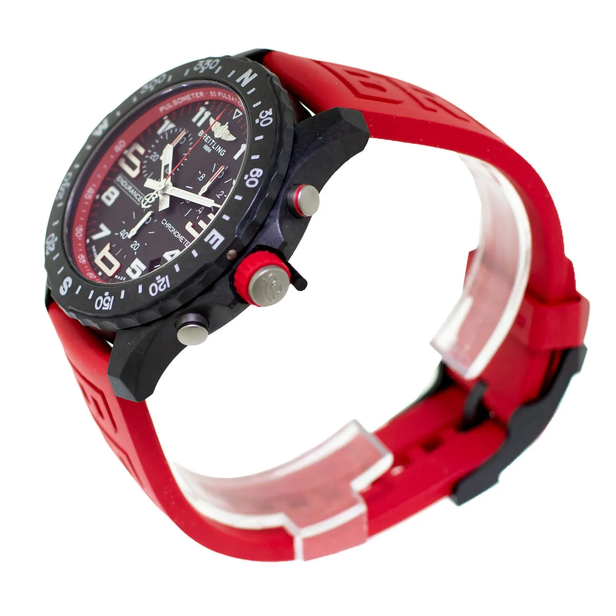 Breitling Endurance Pro 44mm Breitlight® Black Arabic Dial Black and Red Bezel X82310