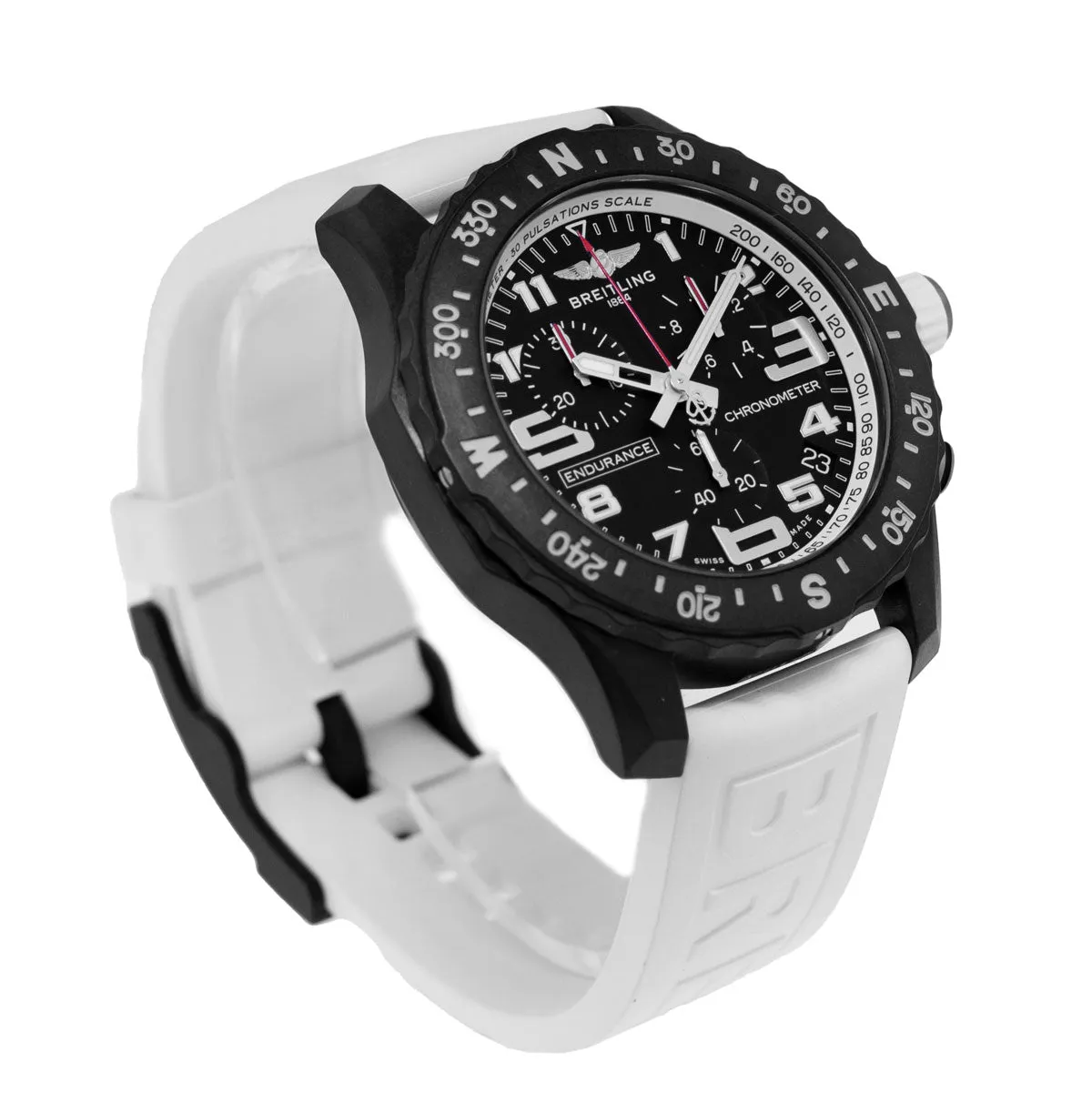 Breitling Endurance Pro 44mm Breitlight® Black Arabic Dial Black and White Bezel X82310