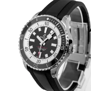 Breitling Superocean 44mm Stainless Steel Black Index Dial Black Bezel A17376
