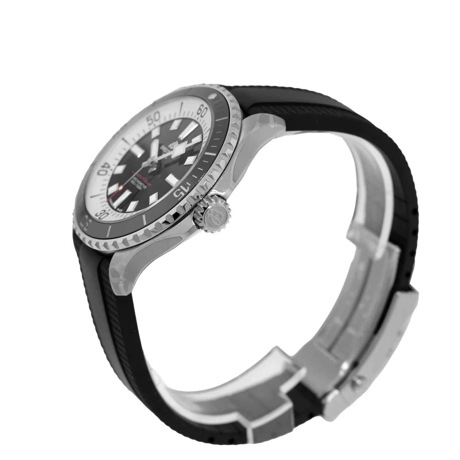 Breitling Superocean 44mm Stainless Steel Black Index Dial Black Bezel A17376