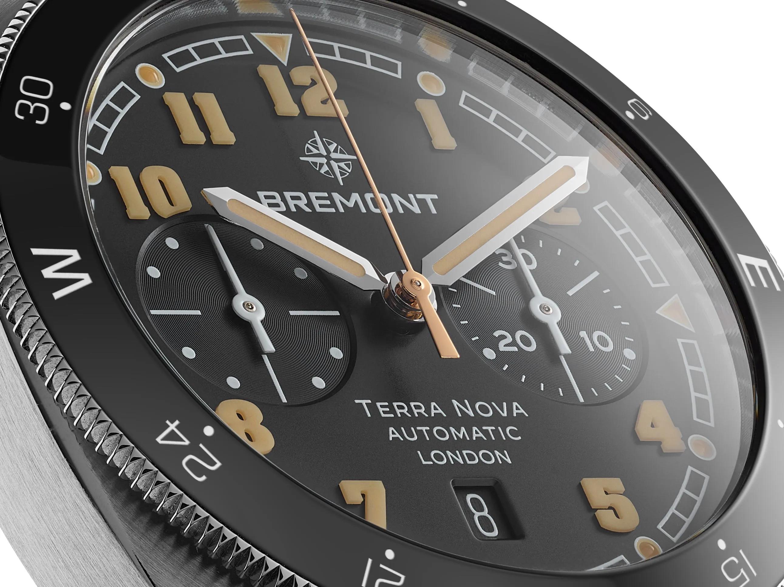 Bremont Terra Nova 42.5mm Chronograph TN42-CHR-SS-BK-B