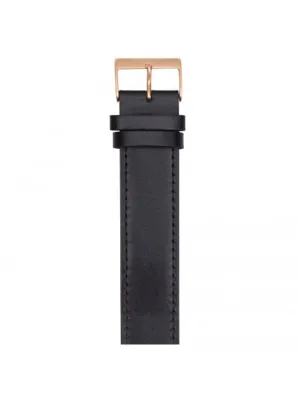 Briston Classic Leather Strap Black Rose Gold 20mm