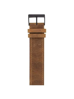 Briston Vintage Leather Strap Brown PVD 20mm