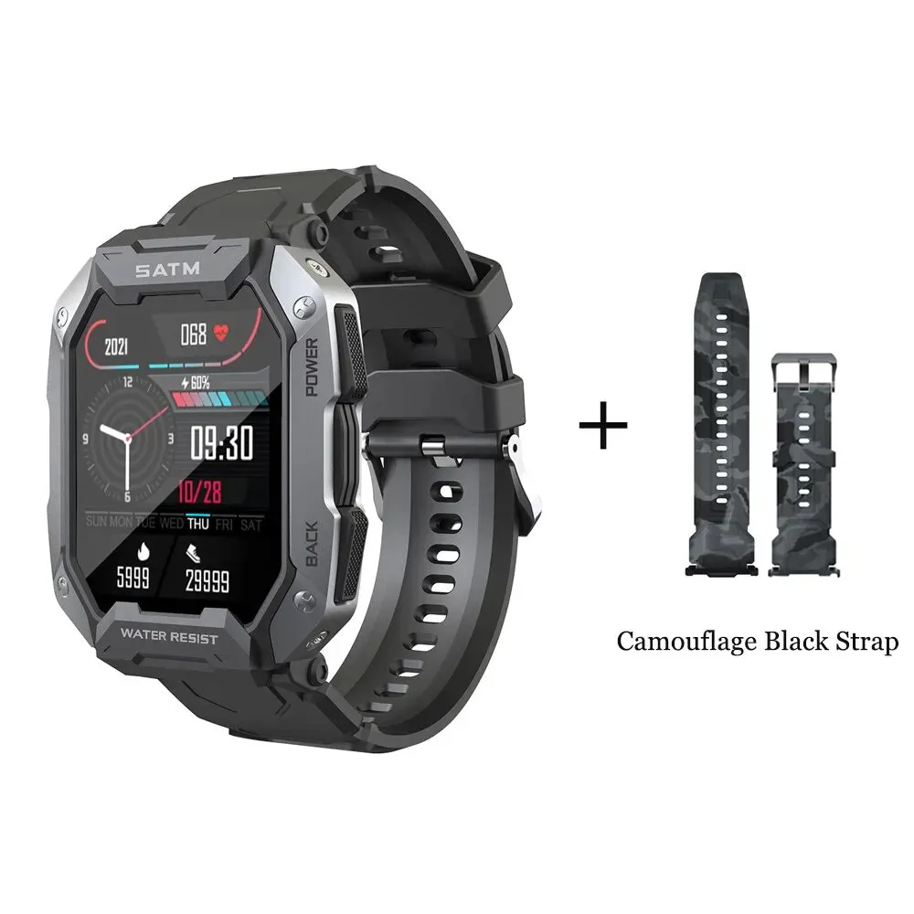 BYSL S20 Smartwatch Men 1.69 Inch HD Screen Bluetooth Call Sport Fitness 5ATM Waterproof Tracker Sleep Monitor Smart Watch