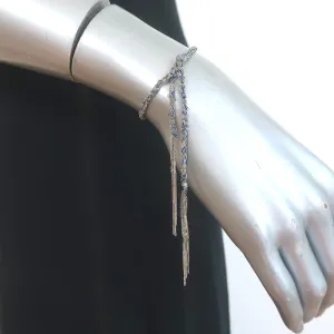 Carolina Bucci Lucky Bracelet Blue Silk & Sterling Silver