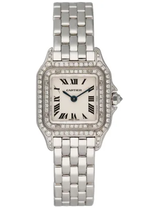 Cartier Panthere WF3118F3/1660 18K White Gold Watch Box Papers