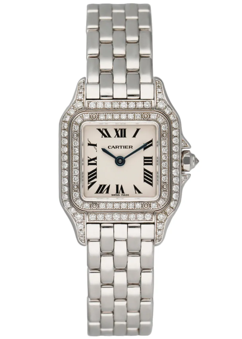 Cartier Panthere WF3118F3/1660 18K White Gold Watch Box Papers