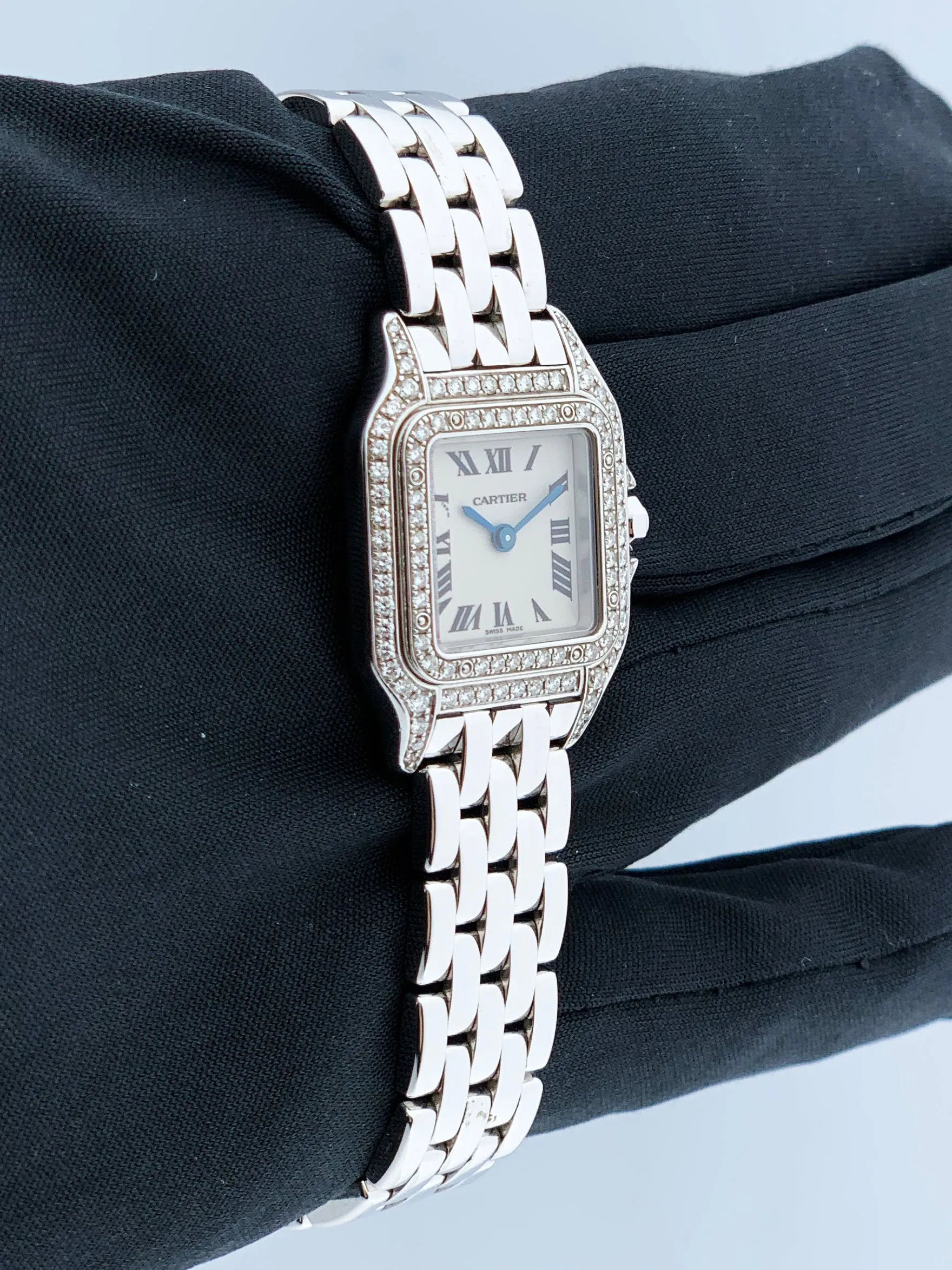 Cartier Panthere WF3118F3/1660 18K White Gold Watch Box Papers