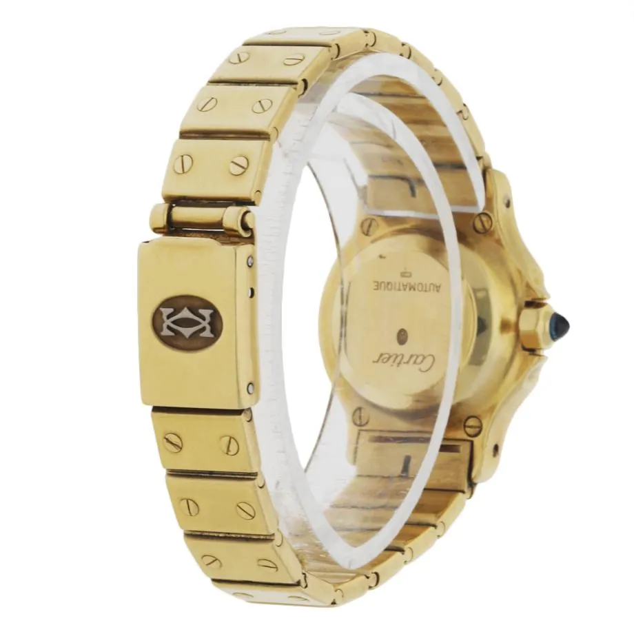 Cartier Santos 18k Yellow Gold Ladies Watch