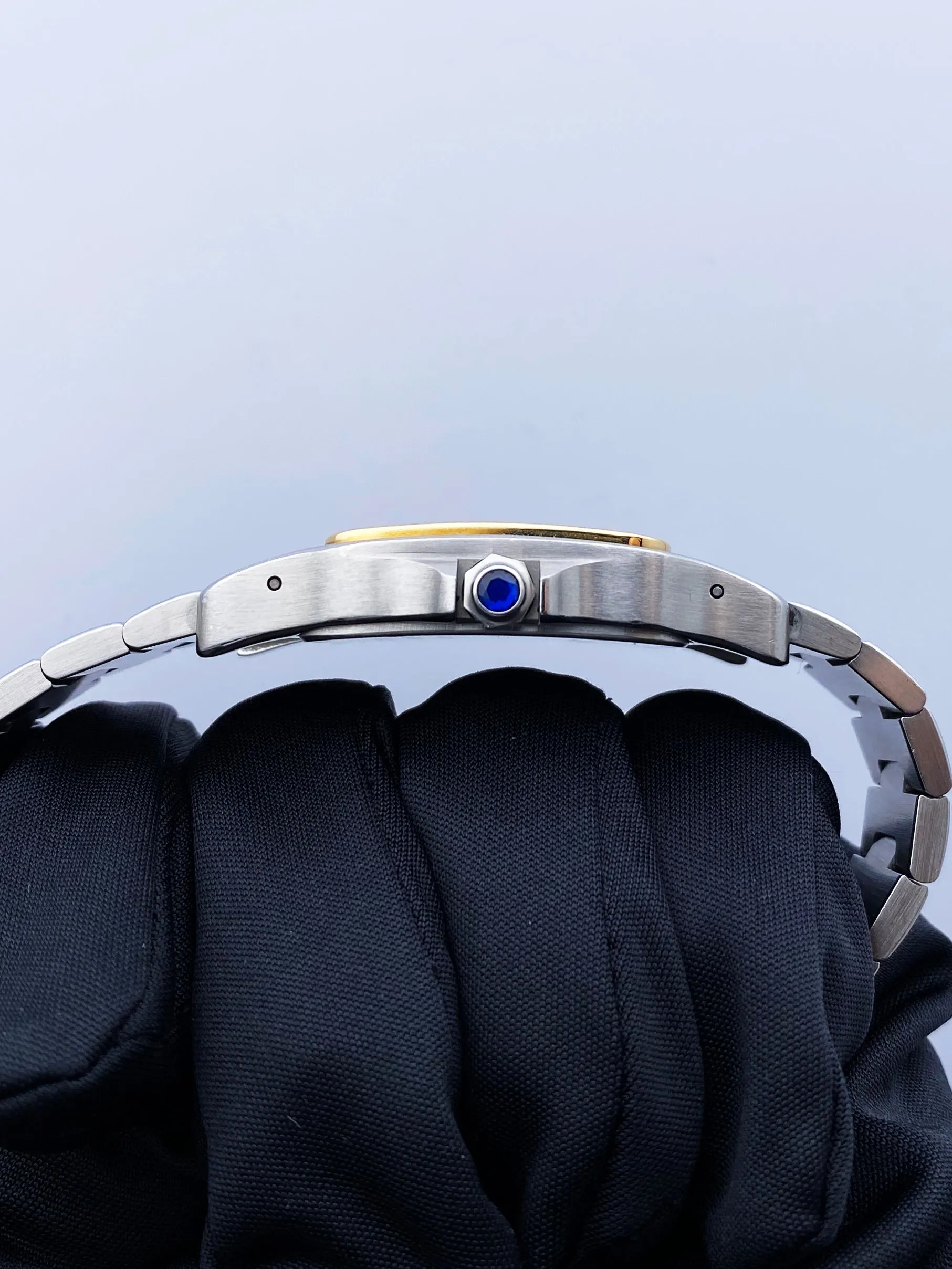 Cartier Santos 2823 18K Yellow Gold & Steel Mens Watch