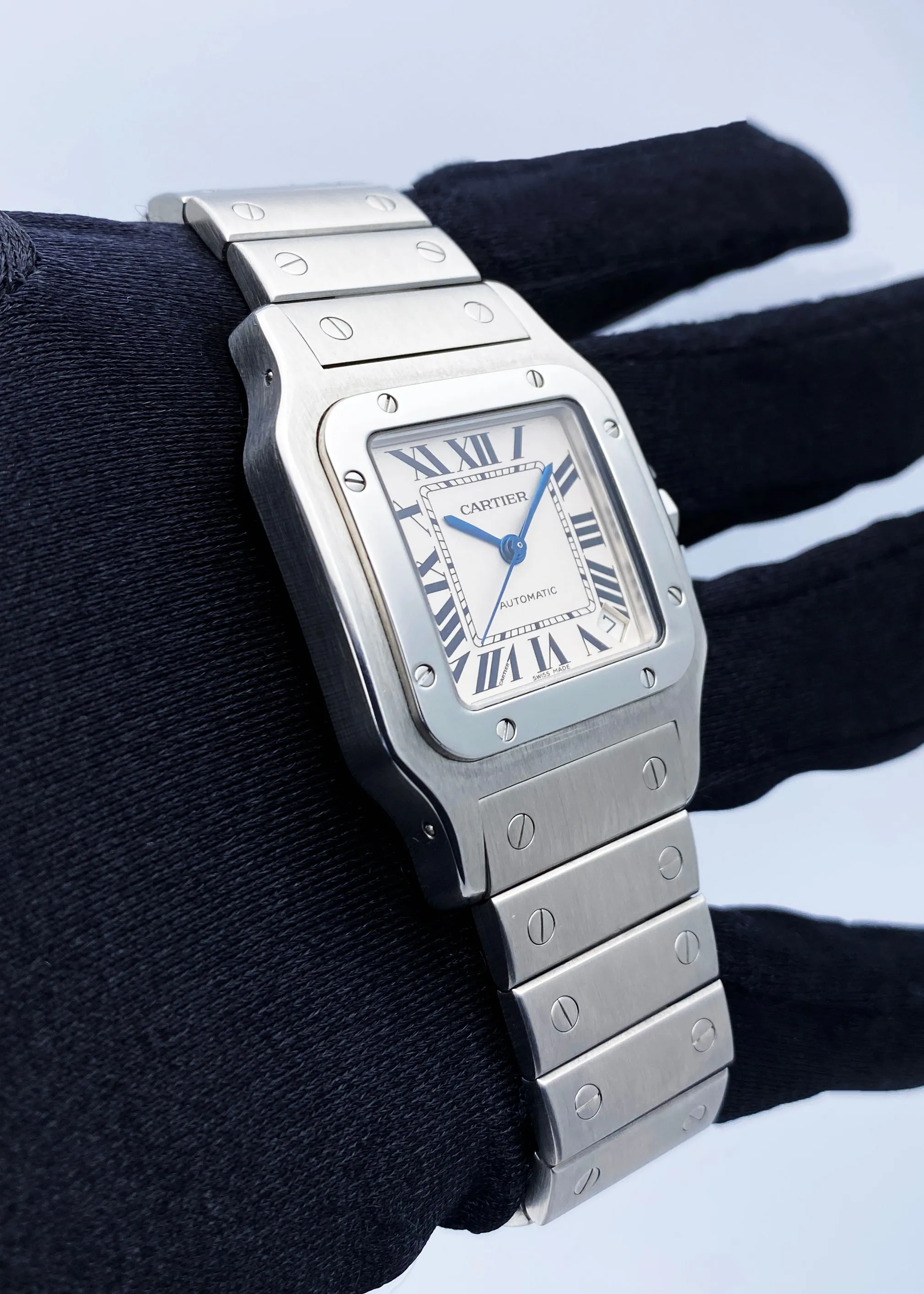 Cartier Santos Galbee W20098D6 Stainless Steel Mens Watch