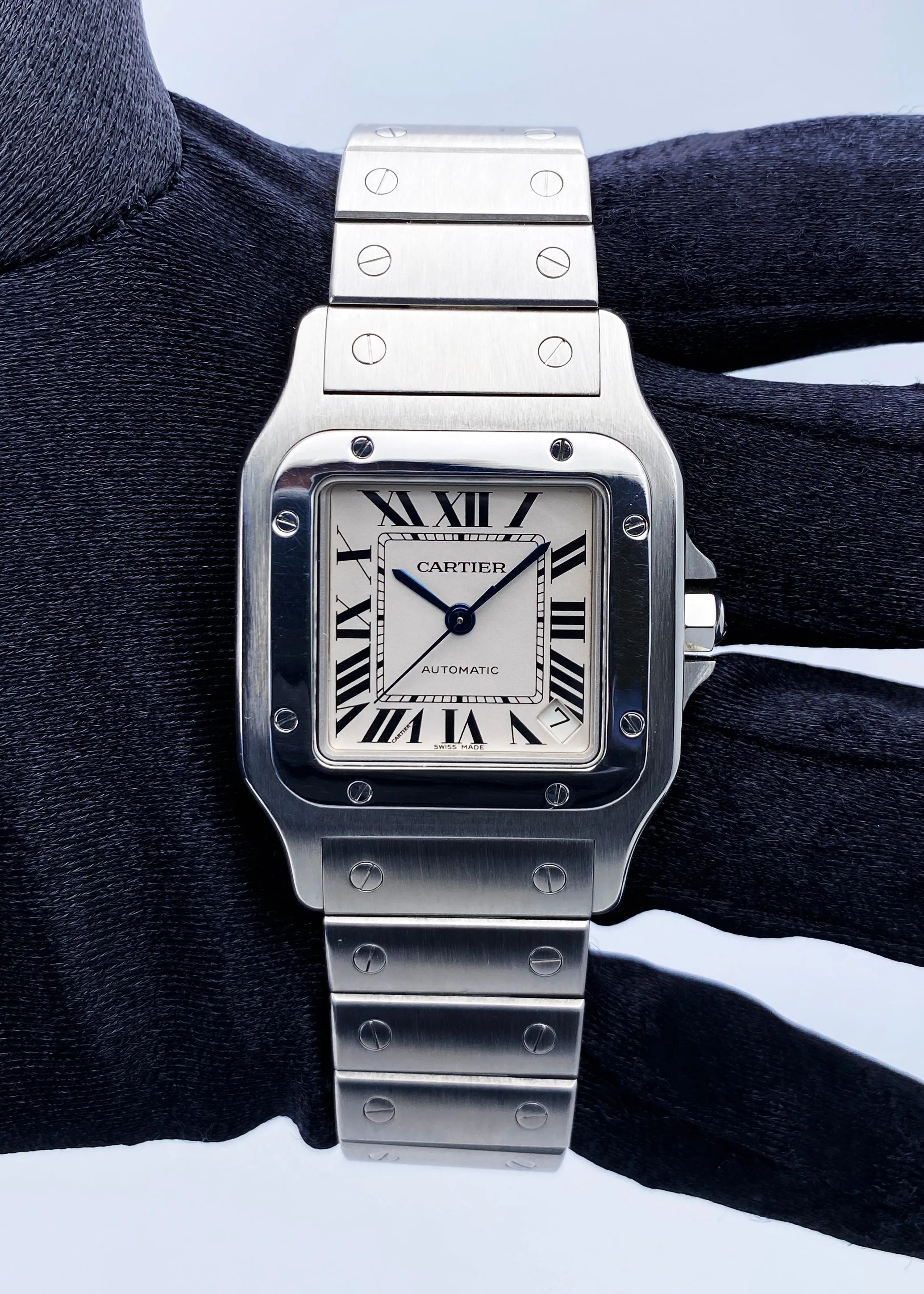 Cartier Santos Galbee W20098D6 Stainless Steel Mens Watch