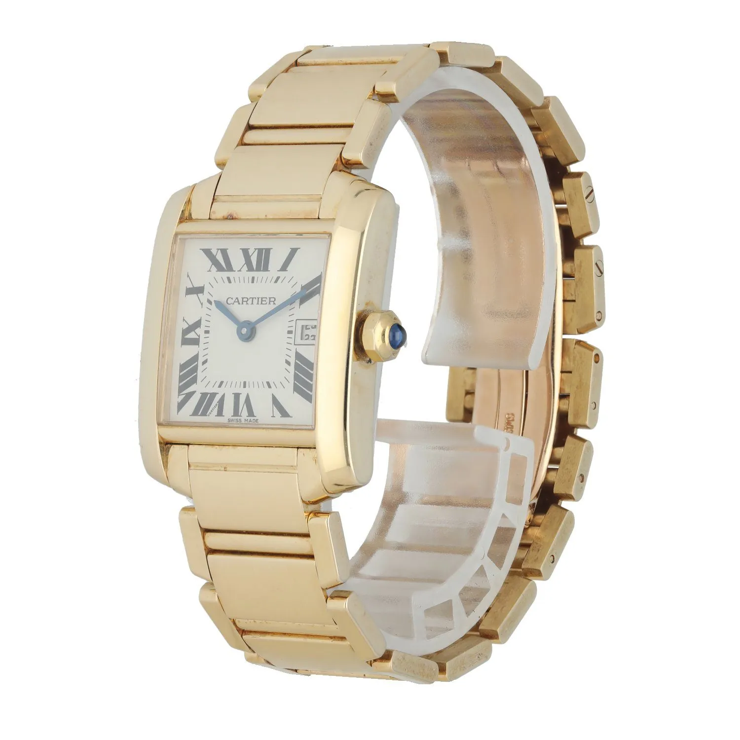 Cartier Tank Francaise 2466 Yellow Gold Ladies Watch