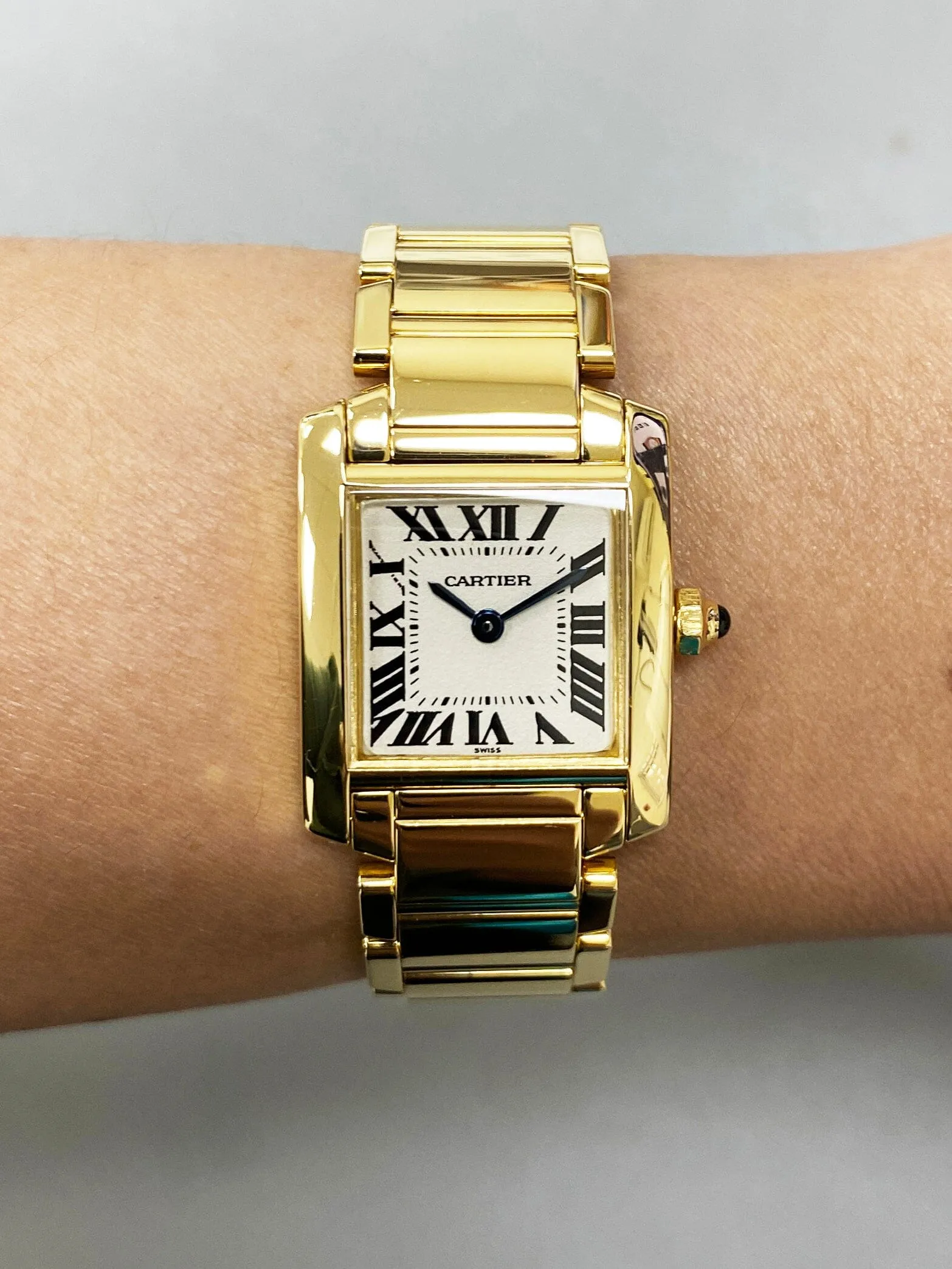 Cartier Tank Francaise W50002N2 Yellow Gold Ladies Watch