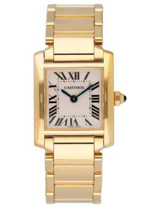 Cartier Tank Francaise W50002N2 Yellow Gold Ladies Watch
