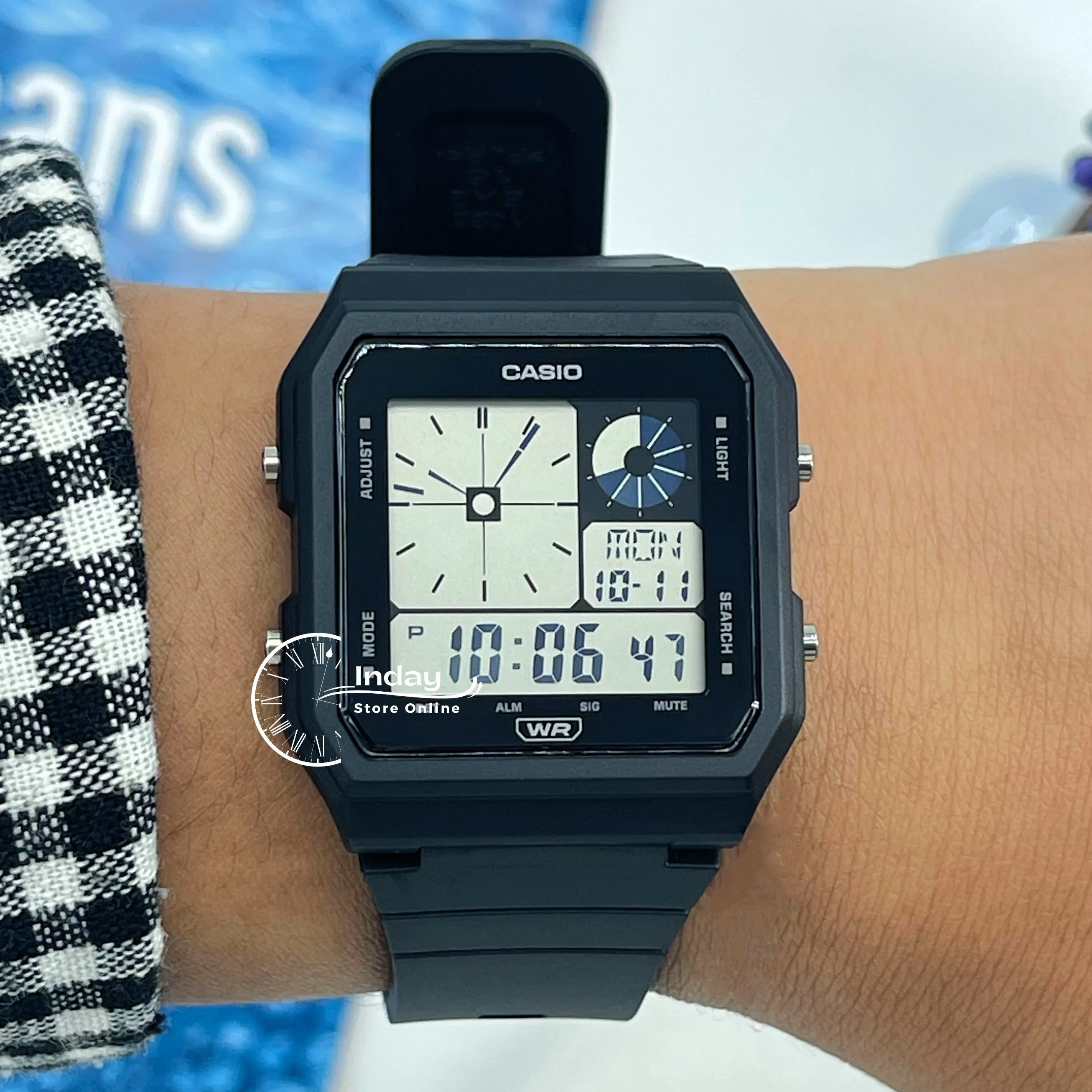 Casio Digital Unisex Watch LF-20W-1A Black Color Resin Strap