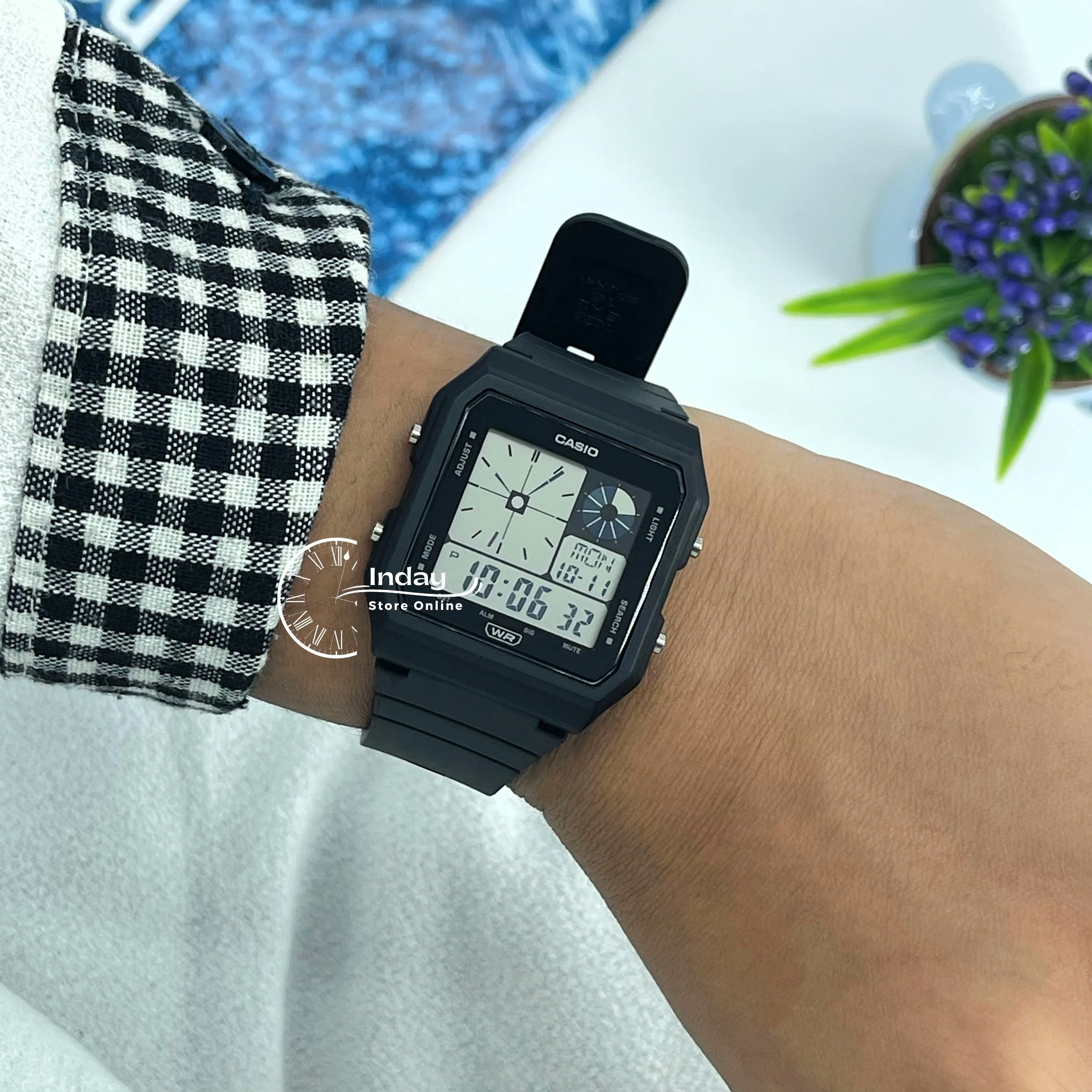 Casio Digital Unisex Watch LF-20W-1A Black Color Resin Strap