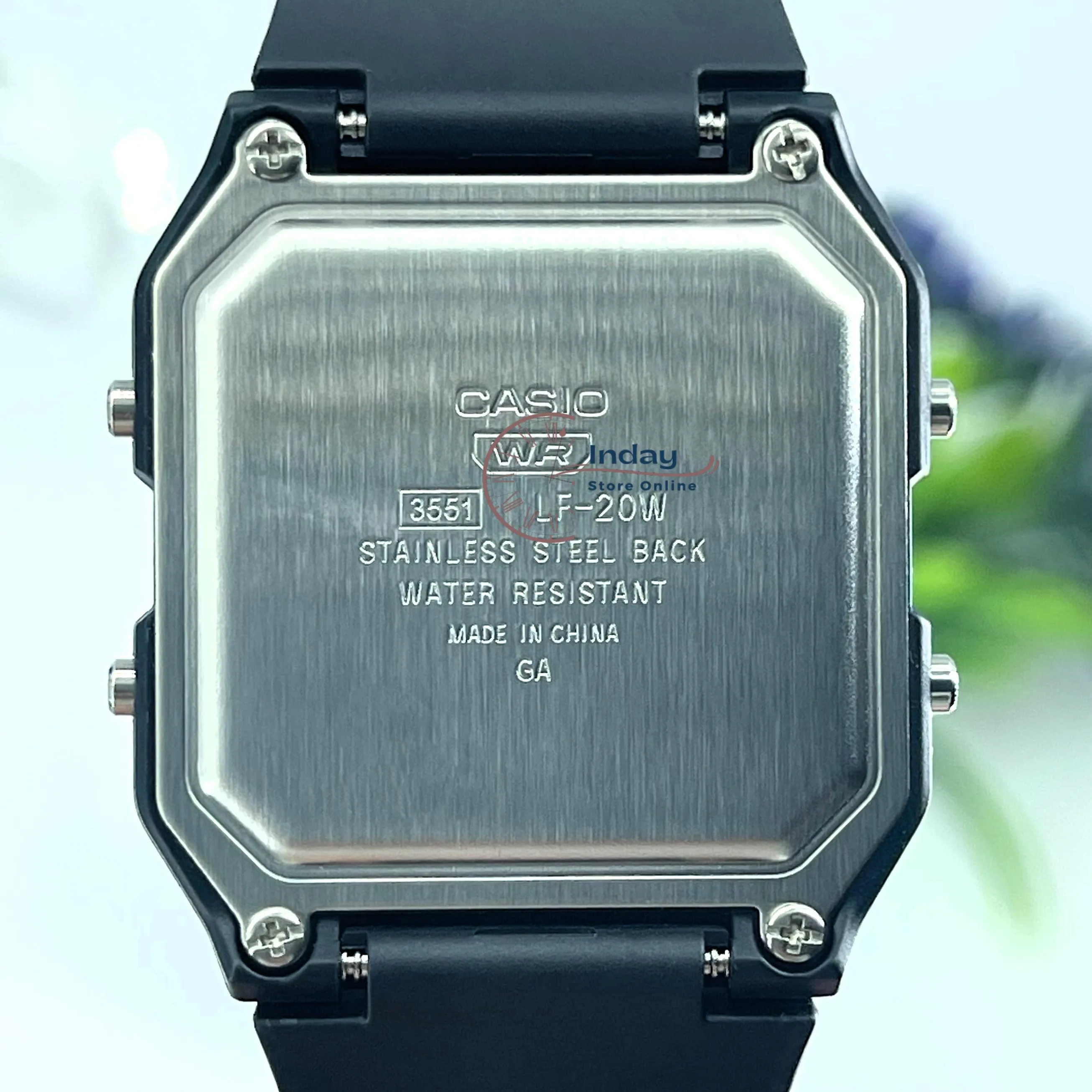 Casio Digital Unisex Watch LF-20W-1A Black Color Resin Strap