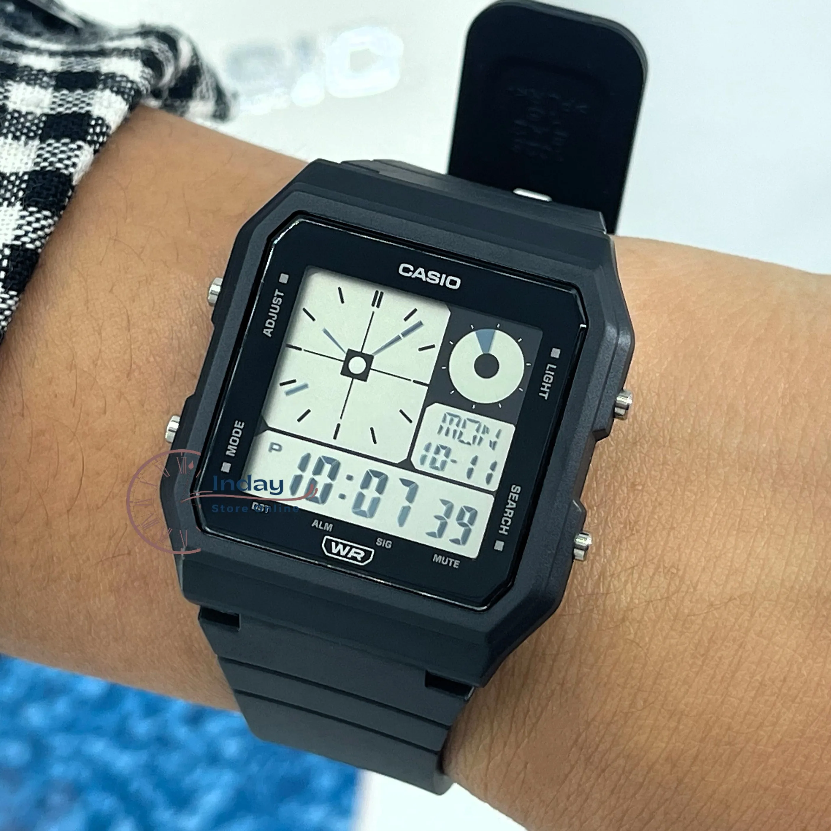 Casio Digital Unisex Watch LF-20W-1A Black Color Resin Strap