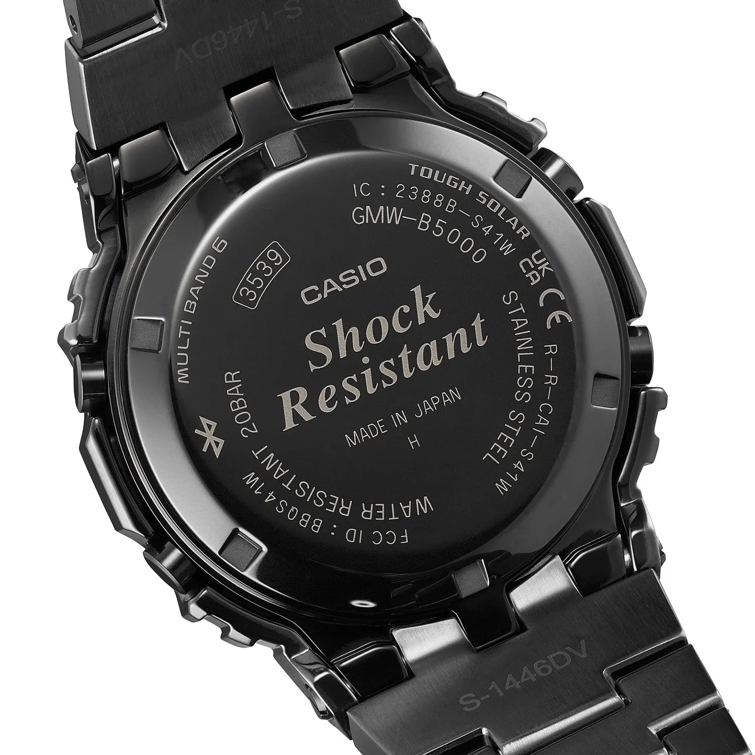 Casio G-Shock 5000 Full Metal Black Blue Green GMWB5000BPC-1