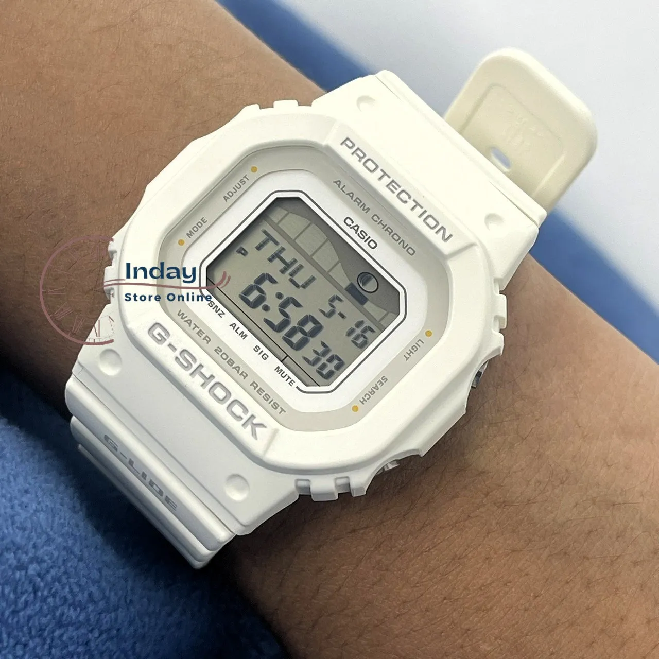 Casio G-Shock G-Lide Women's Watch GLX-S5600-7B Bio-based Resin Band Shock Resistant Mineral Glass
