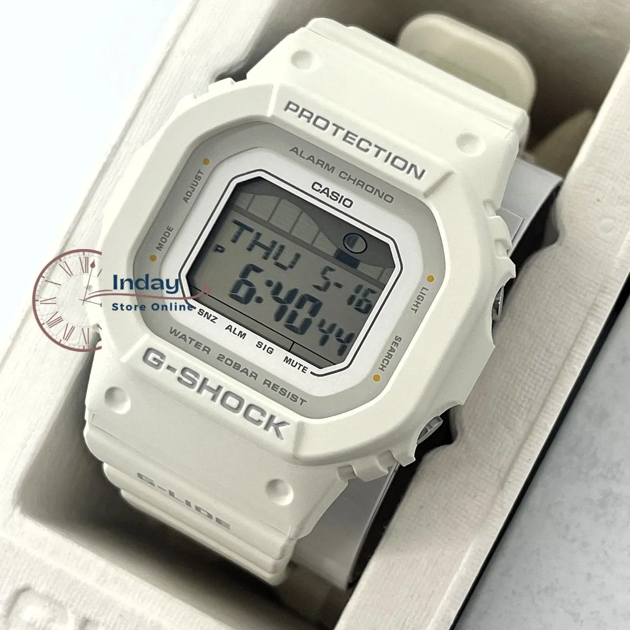 Casio G-Shock G-Lide Women's Watch GLX-S5600-7B Bio-based Resin Band Shock Resistant Mineral Glass
