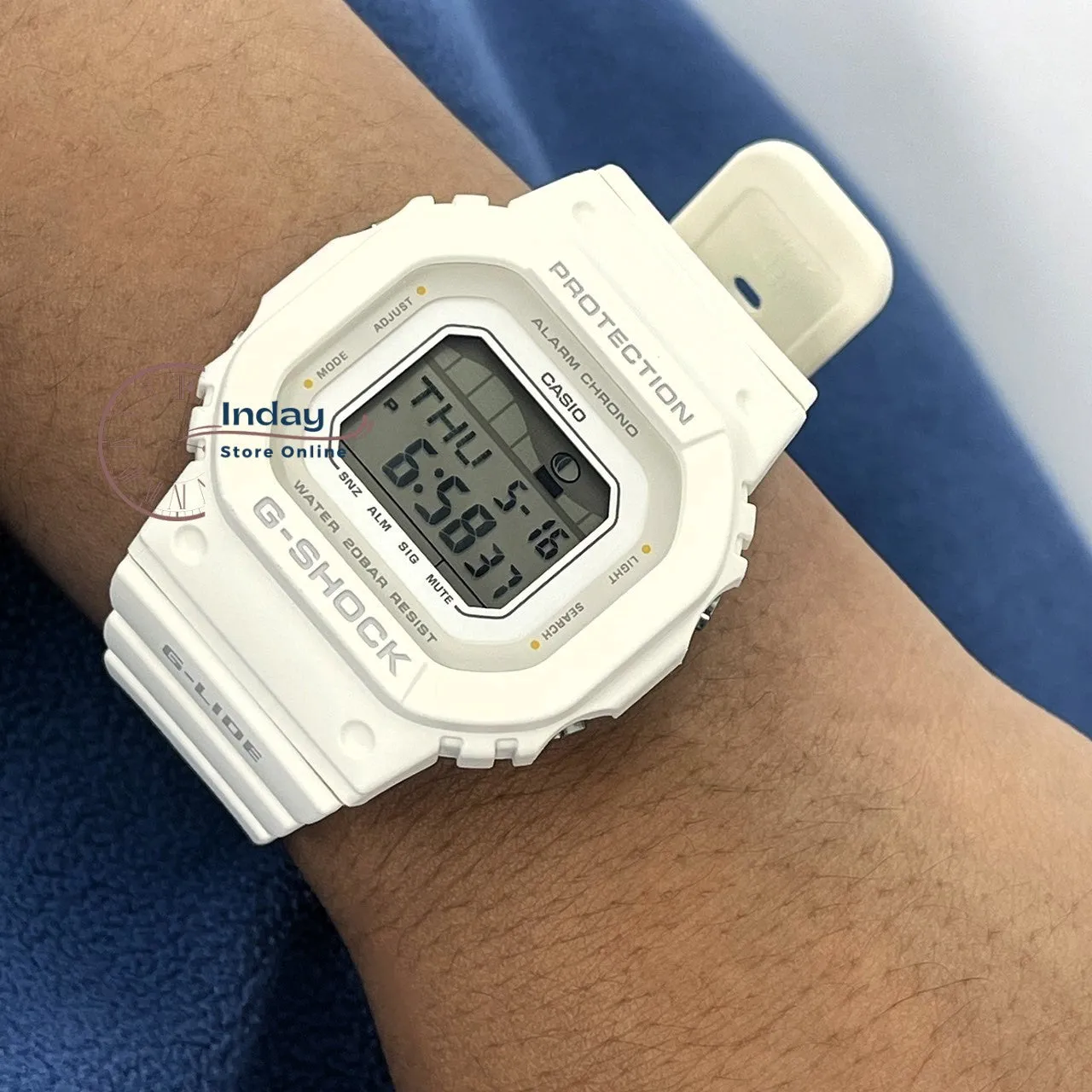 Casio G-Shock G-Lide Women's Watch GLX-S5600-7B Bio-based Resin Band Shock Resistant Mineral Glass