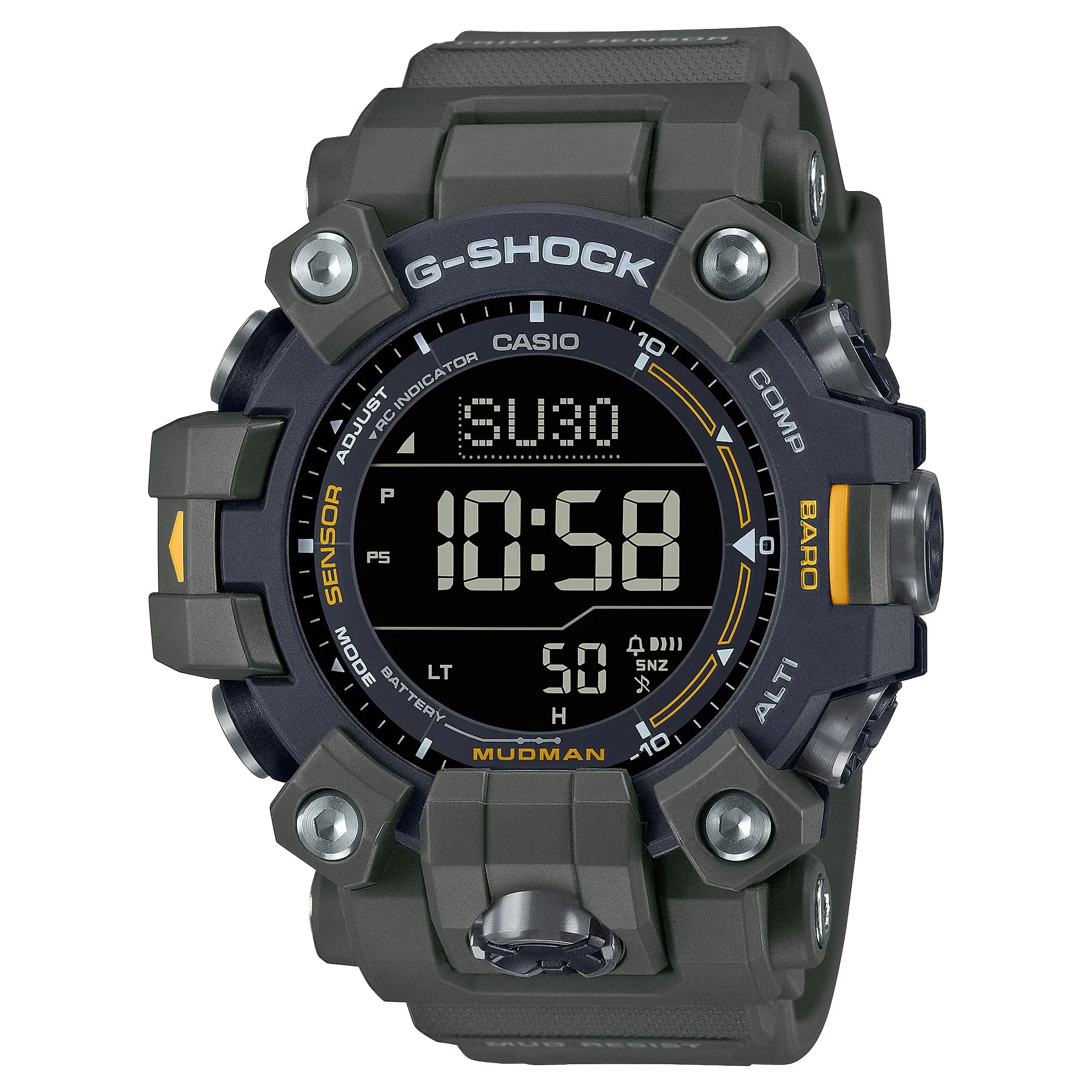 CASIO G-Shock GW9500-3 Mudman Triple Sensor Solar Green Watch