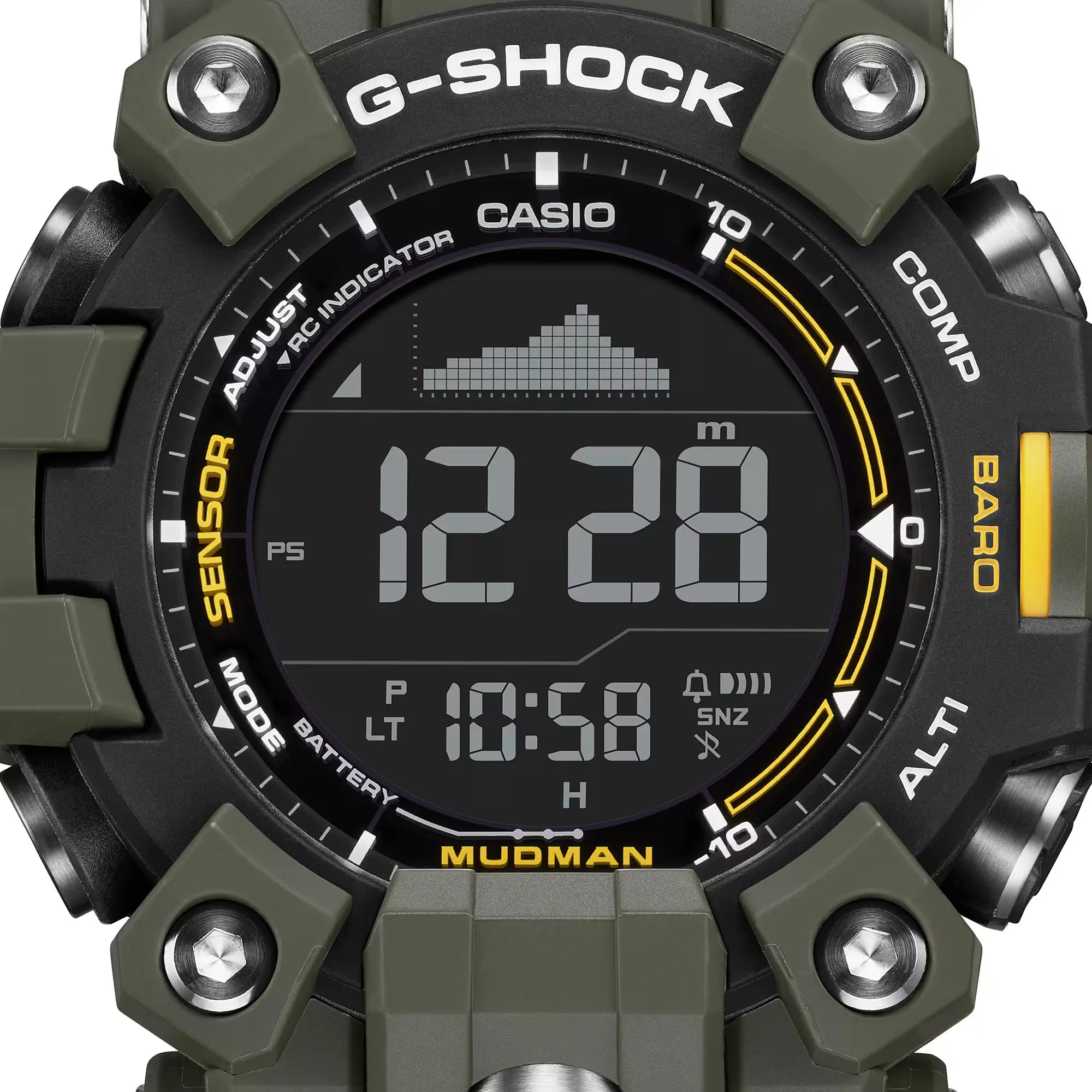 CASIO G-Shock GW9500-3 Mudman Triple Sensor Solar Green Watch