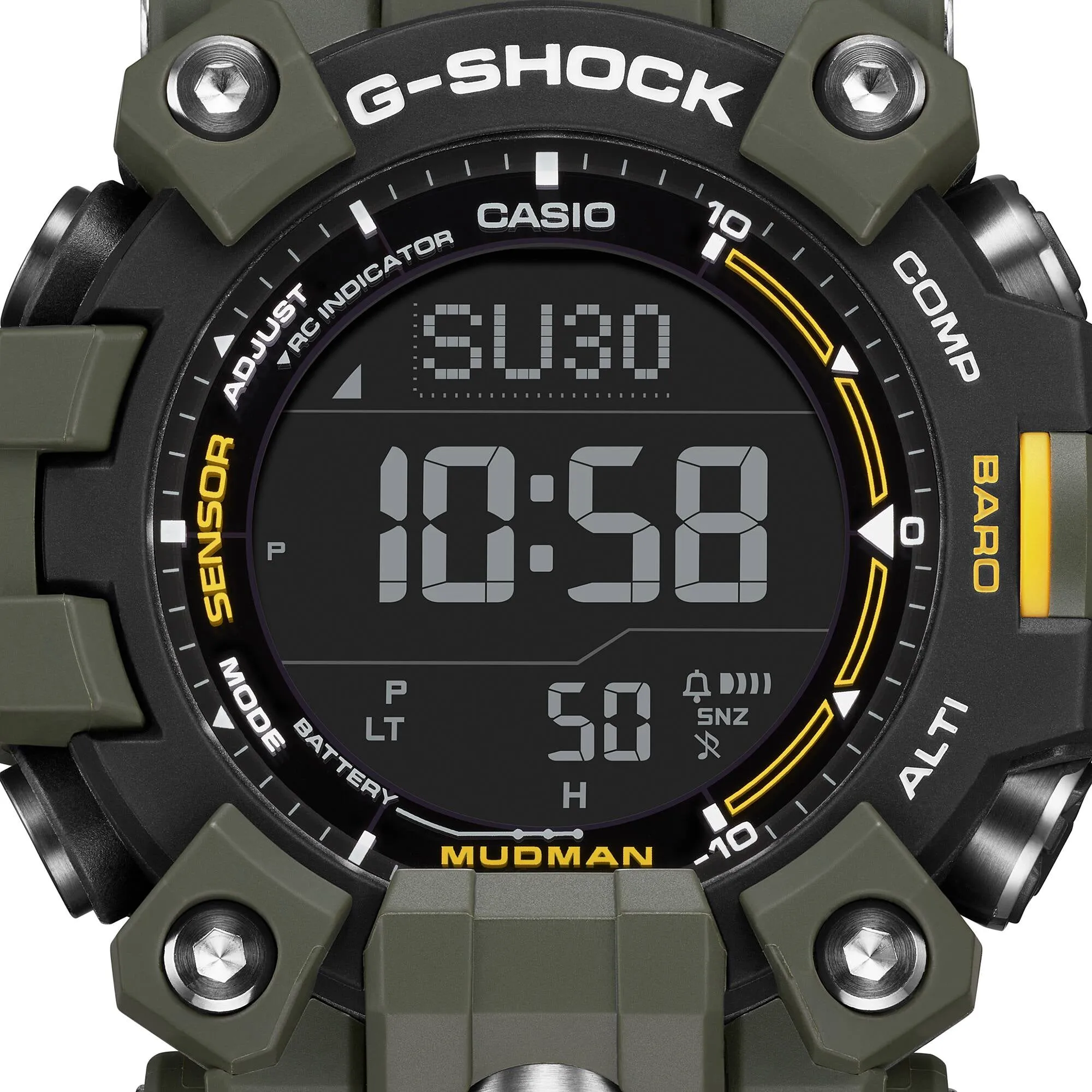 CASIO G-Shock GW9500-3 Mudman Triple Sensor Solar Green Watch
