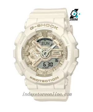 Casio G-Shock Women's Watch GMA-S110ST-7A Resin Band Mineral Glass Shock Resistant Magnetic Resistant