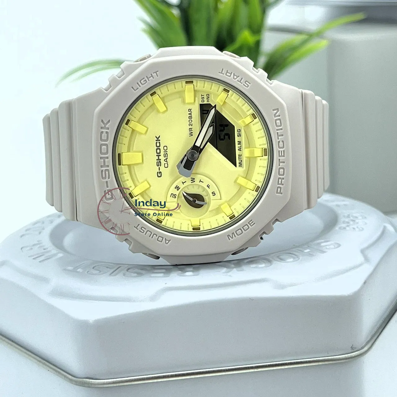 Casio G-Shock Women's Watch GMA-S2100NC-4A Analog-Digital New Arrival Shock Resistant Carbon Core Guard Structure