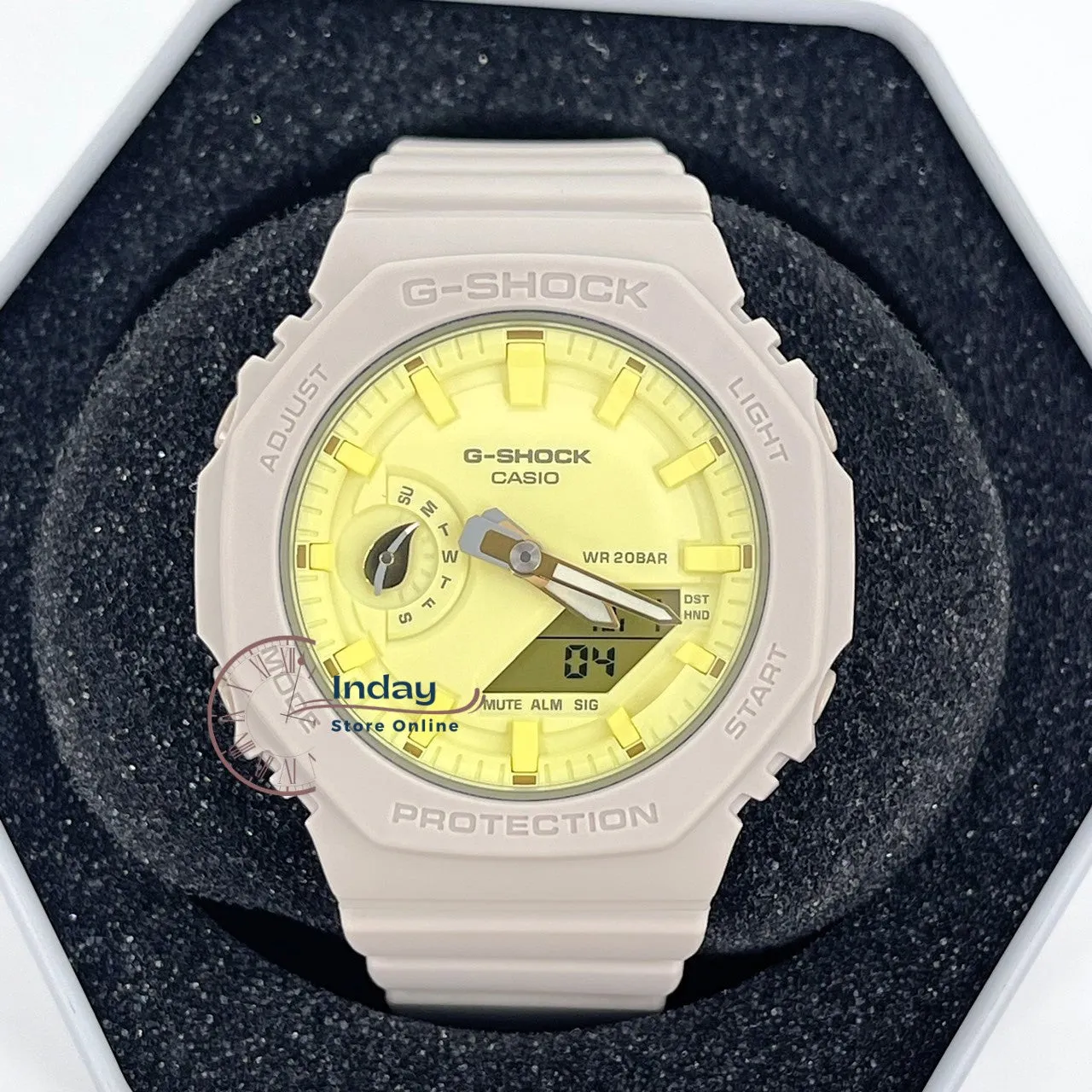 Casio G-Shock Women's Watch GMA-S2100NC-4A Analog-Digital New Arrival Shock Resistant Carbon Core Guard Structure