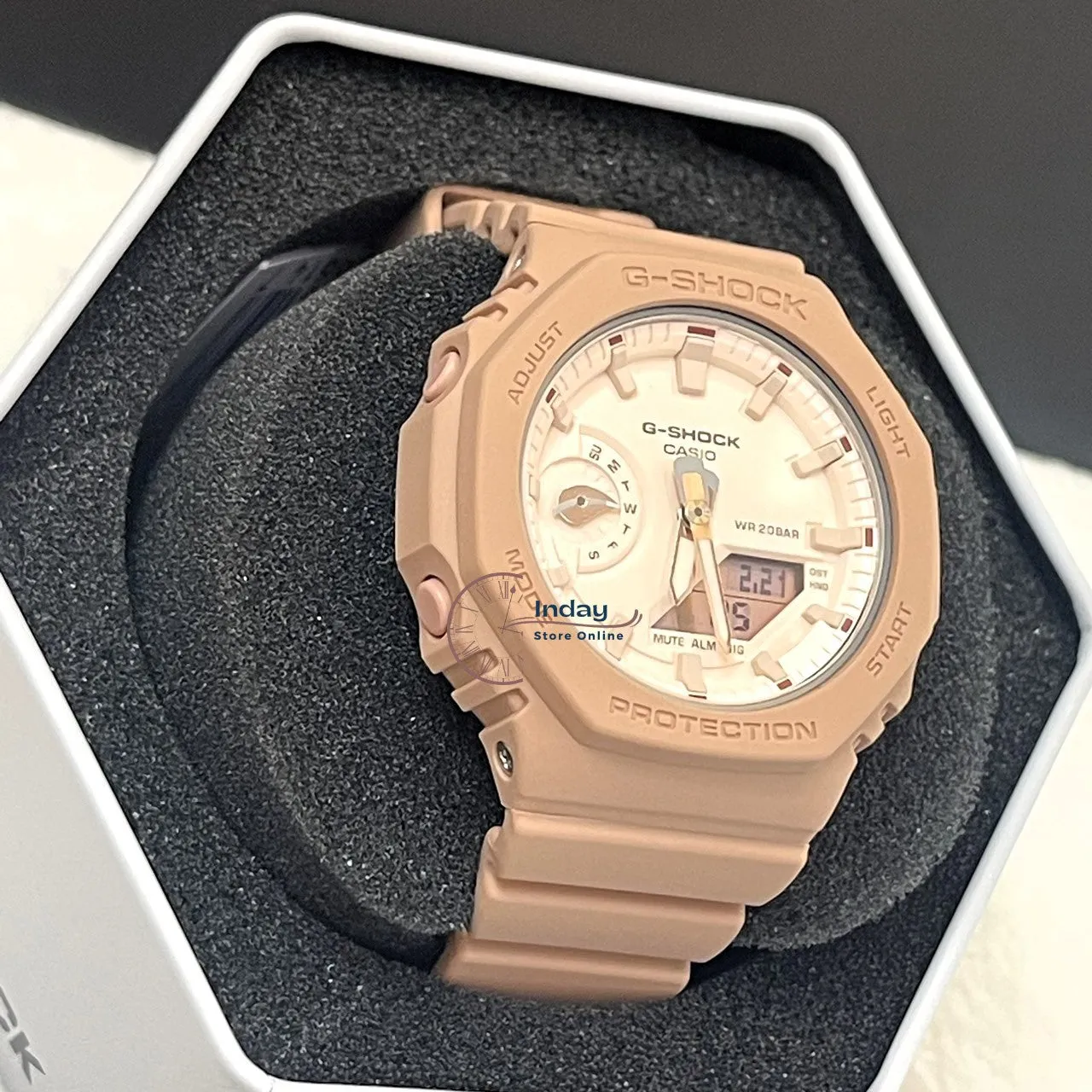 Casio G-Shock Women's Watch GMA-S2100NC-4A2 Analog-Digital New Arrival Shock Resistant Carbon Core Guard Structure