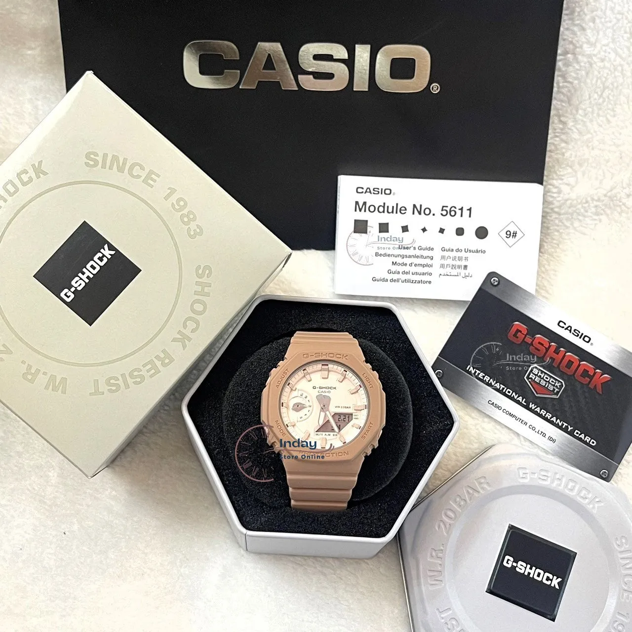 Casio G-Shock Women's Watch GMA-S2100NC-4A2 Analog-Digital New Arrival Shock Resistant Carbon Core Guard Structure