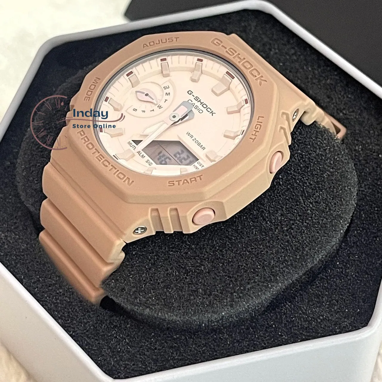 Casio G-Shock Women's Watch GMA-S2100NC-4A2 Analog-Digital New Arrival Shock Resistant Carbon Core Guard Structure