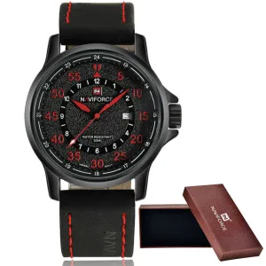 Casual Watches For Men's 3ATM Waterproof Quartz Leather