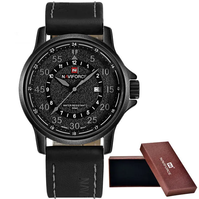 Casual Watches For Men's 3ATM Waterproof Quartz Leather